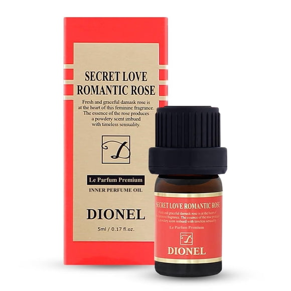 Dionel Secret Love Aceite aromático de perfume interior de rosa romántica para ropa interior Mujer Fragancia femenina de larga duración con aroma rico y a rosa 5 ml 0,17 fl.Oz