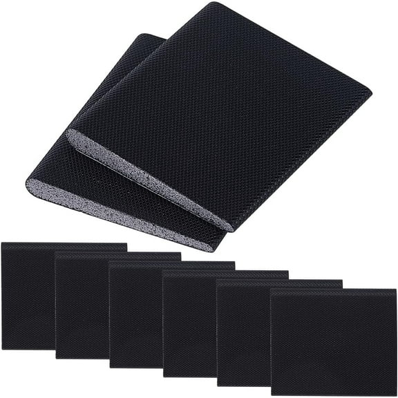 6Pcs Black Weather Stripping Seal Strip Foam Door Seal Window Sealer for Winter Soundproof Door Insulation Strip Thin Stripping Seal for Door Frame Door Gap Filler Noise Blocker 2x1.7in