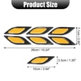 thumbnail image 3 of Unique Bargains 6pcs 3D Reflective Stickers Safety Warning Sign for Car Fender Bumper Night Visibility Decal Carbon Fiber Pattern Red, 3 of 6
