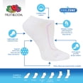 thumbnail image 6 of Fruit of the Loom Women's CoolZone Cotton Cushioned No Show Socks, 6-Pack, 6 of 8