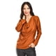 thumbnail image 1 of Blusa elegante de satín Roman Fashion /Juvenil, 1787 (Cafe) cafe CH, 1 of 5