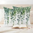 thumbnail image 3 of Spring Pillow Covers 2 Pack Leaves Pillowcase Waterproof Outdoor Throw Pillow Cover for Patio Garden Square Cushion 24”x24”, 3 of 9