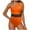 01 Orange, variant on Hicidod Womens Swimsuits One Piece Tummy Control Bathing Suits Mesh Sexy Slimming Solid One Shoulder Trendy Swimwear