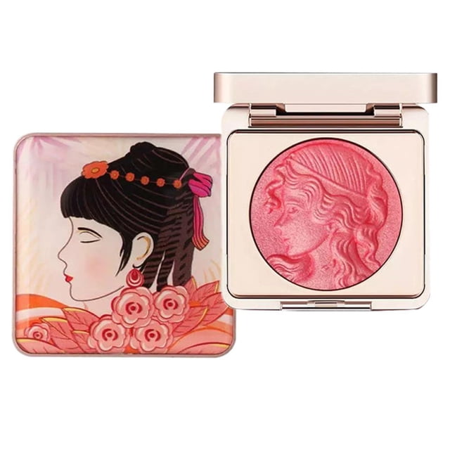 Embossed Makeup Embossed Smooth Powder For Cheeks Powder Embossed Girl Face Powder Face, Makeup White Blusher