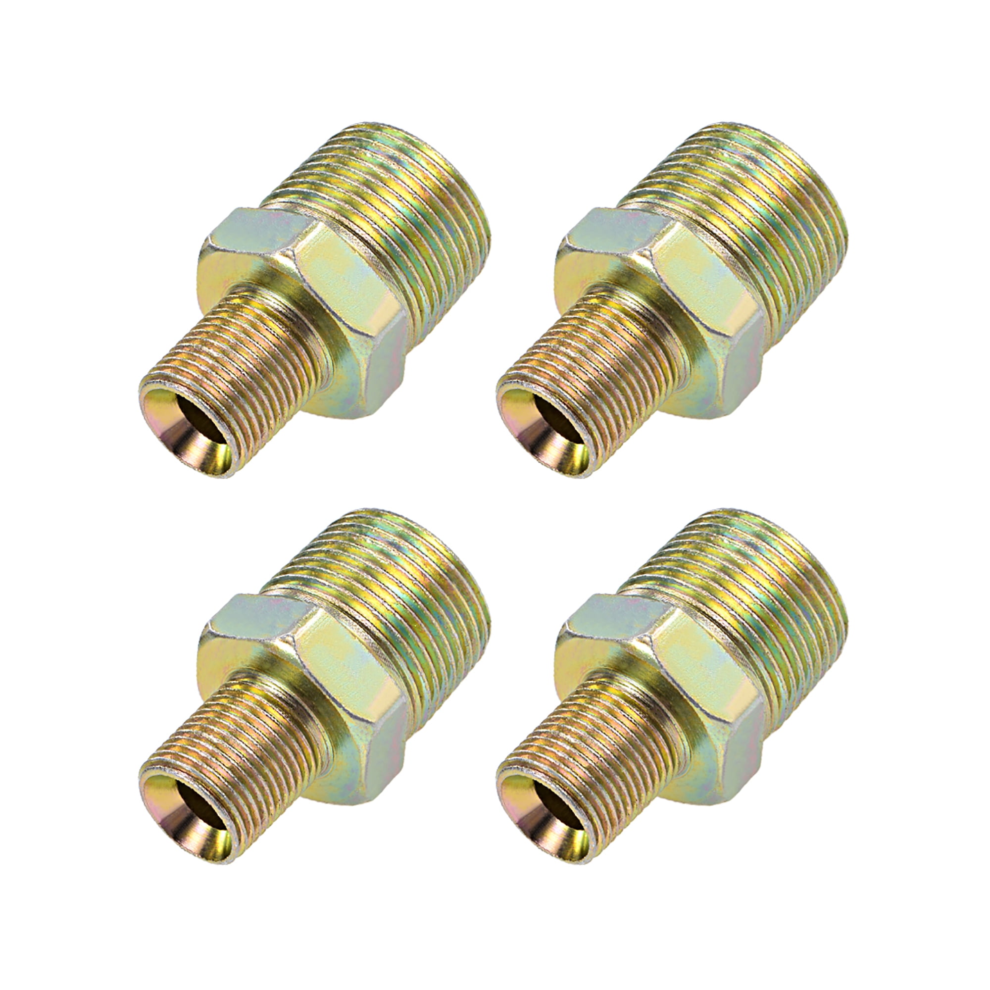 Five Pack ! Male To Female Reducing Bush With Plated Steel Finish B.S.P 