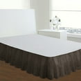 thumbnail image 3 of Fresh Ideas Ruffled Eyelet 14" Bed Skirt, Twin, Grey, 3 of 5