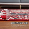 thumbnail image 6 of TWINNIS Boho Area Rug Vintage Rug Anti-Slip Persian Carpet for Living Room Bedroom,Red,6'x9', 6 of 7