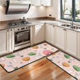 thumbnail image 3 of Kitchen Rugs Sets Of 2,Colorful Mushroom Cartoon Pink Pattern Anti Fatigue Kitchen Mat Rugs Non Slip Washable,Decorative Kitchen Floor Mats for Kitchen,Sink,Laundry,17"x47"+17"x47", 3 of 5