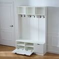 thumbnail image 2 of CozyNook Hall Tree with Storage Bench, Coat Rack with Shoe Shelf, Modern Entryway Organizer for Home Entry, Hallway, Mudroom Furnitur, 2 of 9