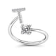 thumbnail image 1 of Sonducket Anillos apilables de letras para mujer con personalidad abierta, joyería de fiesta de plata a la moda, regalo, bandas de boda de moda, Ropa, zapatos y accesorios Miscelánea Tipo23 Sonducket AP006389-23, 1 of 6