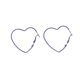 thumbnail image 1 of Pendientes de aleación con forma de corazón de lavanda para mujer, elegantes y decorativos., 1 of 5