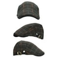 thumbnail image 3 of ATHJRT Unisex Denim Newsboy Cap Adjustable Cotton Flat Berets Hat Ivy Gatsby Irish Cabbie Caps Fashion Outdoor Driving Hunting Sports Golf Hats Brown Free Size, 3 of 3
