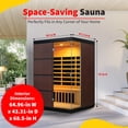 thumbnail image 4 of Radiant Saunas Sirona 4-Person Hemlock Infrared Sauna with 8 Carbon Heaters, 4 of 7