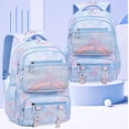 thumbnail image 2 of BUTIED Cute Butterfly Backpacks Wide Clamshell Opening Bookbag with Reflective Strips & Multiple Pockets, Waterproof Durable Daypack, 2 of 9