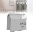 thumbnail image 2 of Hanging Clothes Rack Cover With Window Expandable Closet Protector For Coats Suits Dresses, 2 of 9