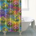 thumbnail image 4 of Pioneer Flower Floral Print Pattern Shower Curtain 84"x72", Bathroom Decorative Shower Curtain Set with 12 Hooks, Waterproof Washable, 4 of 6