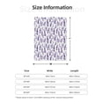 thumbnail image 5 of Disketp Lavender Flowers Cozy Flannel Fleece Throw Blanket: Has a velvety texture for All Seasons - Perfect for Women, Men, & Kids"50"x40", 5 of 6