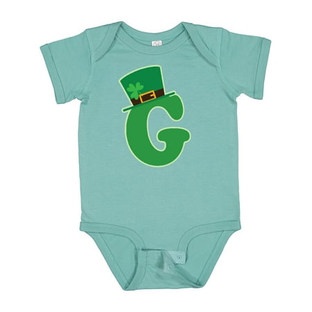 

Inktastic Irish St Patricks Day Letter G Monogram Gift Baby Boy or Baby Girl Bodysuit