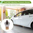 thumbnail image 3 of Unique Bargains No.9676643880 Fuel Injection Pressure Sensor for Peugeot 3008 1.6 BlueHDi for PEUGEOT 308 II Hatchback 1.6 BlueHDi  Fuel Rail Pressure Sensor 1 Pc, 3 of 6