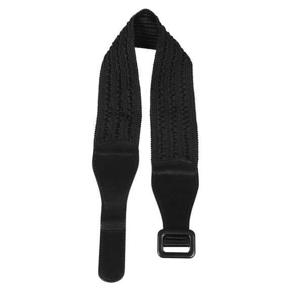 AURARMLET Adjustable Elastic Wide Girdle Belt Black 1 Piece Comfortable Fit Casual Waist Support