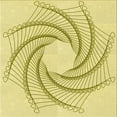 thumbnail image 1 of Ahgly Company Machine Washable Indoor Square Transitional Sun Yellow Area Rugs, 5' Square, 1 of 7