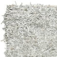 thumbnail image 2 of SAFAVIEH Leather Shag Dimitri Solid Area Rug, Grey/White, 6' x 9', 2 of 3