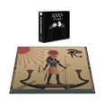 thumbnail image 5 of Ambesonne Egyptian Print Jigsaw Puzzle, Design Eye and Boat Theme, Heirloom-Quality Fun Activity for Family Durable Cardboard, 1000 pcs, Multicolor, 5 of 5