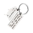 thumbnail image 1 of Shengyu Relationship Key Ring Exquisite Stainless Steel Keychain Meaningful Map Portable Keyholder Pendant Ornaments for, 1 of 6