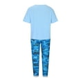 thumbnail image 3 of Summer Savings Clearance 2 Piece Xihbxyly Linen Set for Women, Women Summer Outfits Women's Capri Pajama Sets Plus Size Sleepwear Top with Capri Pants 2 Piece Sleep Set, 3 of 4