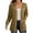 Khaki, variant on Makaor Womens Lightweight Knit Jacket Coat Solid Plus Size Long Sleeve Outerwear Winter Warm Tops Clothes with Pockets