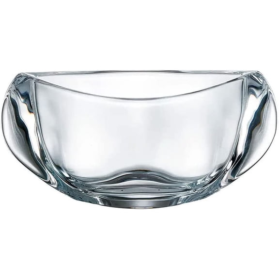 Barski - European Quality Glass - - Crystalline - Bowl - 7" Long - Made in Europe