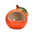 thumbnail image 2 of Ceramic Hamster House Hamster Accesorios de Hamster Hideout para mascota pequeña Naranja, 2 of 8