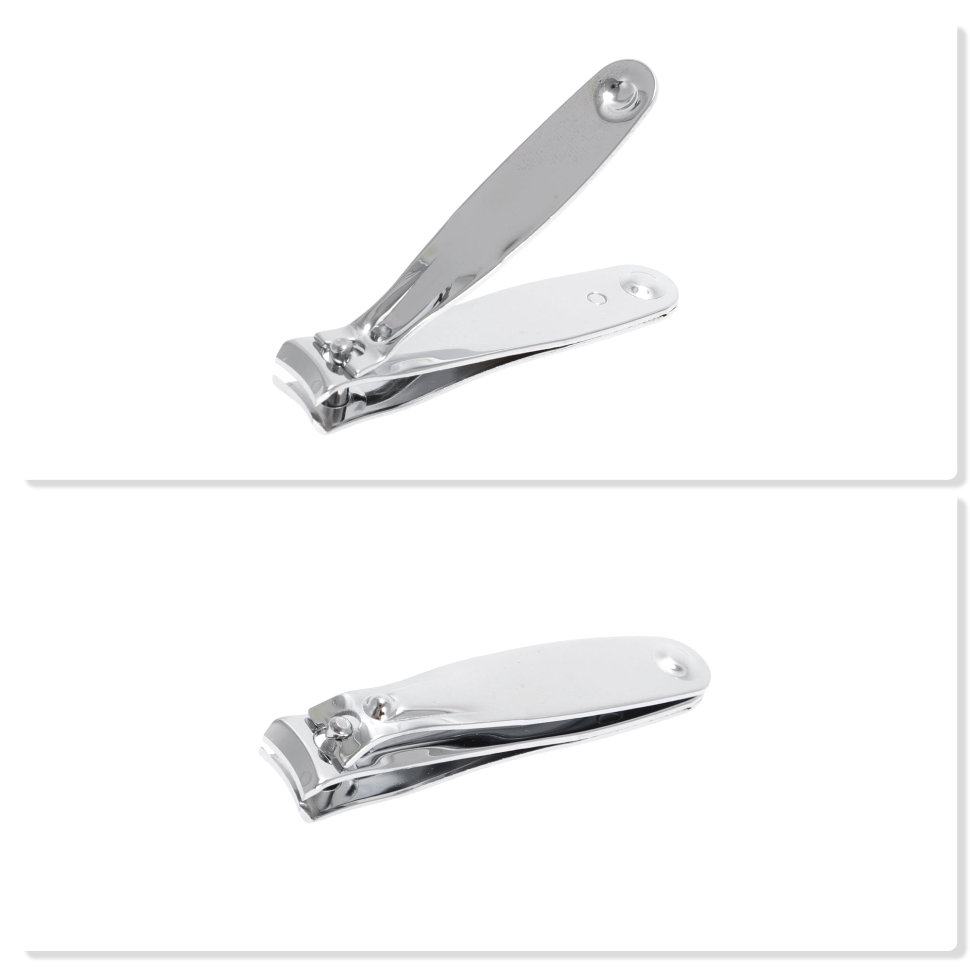 Unique Bargains 1pc Reusable Nail Clippers 3.15" Silver Tone Large