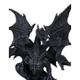 thumbnail image 5 of Gothic Faux Stone Ancient Legendary Five Headed Dragon Hydra Roaring Figurine, 5 of 9