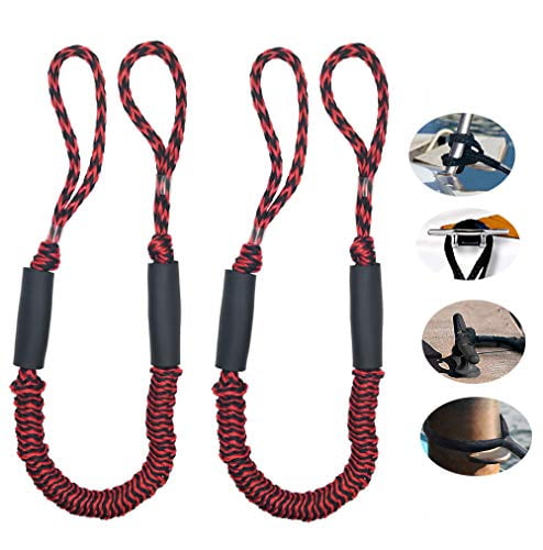 Bungee Dock Line Mooring Rope for Boat 3.5 ft 2 Pack 