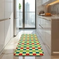 thumbnail image 4 of Multi Color Checkerboard Checkered Pattern Kitchen Rug Mat,Kitchen Runner Rugs Non Skid Washable,Decorative Kitchen Floor Mats for Kitchen,Sink,Laundry,17"x47.2", 4 of 7