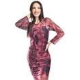 thumbnail image 4 of Vestido de mesh Tie Dye Roman Fashion /Juvenil, 4349 (Vino /Negro) vino G, 4 of 5