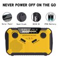 thumbnail image 3 of Radio Emergencia Con Linterna LED Banco Alarma SOS Manivela Solar, 3 of 5