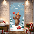 thumbnail image 5 of Decorative Design Merry Christmas Banner Snowflake Pattern Winter Holiday Event Decoration for Christmas Party Indoor Decoration, 5 of 9