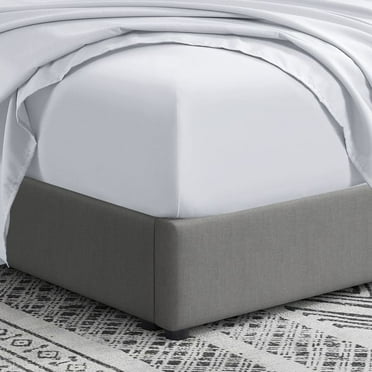 Swift Home  Double Brushed Microfiber 14" Standard Pocket Fitted Sheet Only - Secure Fit for 12"-16" Deep Mattress White King