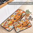 thumbnail image 5 of SKYSONIC Pumpkin Lantern Candies Kitchen Rugs 2 Pieces, Eyeballs Corn Floor Mat Room Area Rug Washable Carpet Perfect for Living Room Bedroom Entryway, 5 of 7