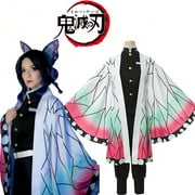 Kochou Shinobu Cosplay Costume for Adults Anime Demon Slayer Cosplay Costume Kochou Anime Kimono Outfits for Halloween