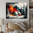 thumbnail image 2 of Designart Cabin In The Woods In Winter VII Canvas Wall Art, 2 of 5