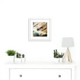 thumbnail image 2 of Gem Stones Crystal Abstract 8X8 Inch Square Wooden Framed Wall Art Print Picture with Mount, 2 of 4