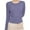 Sky Blue, variant on Gyexs Women Long Sleeve Button Up Ribbed Knit Crop Cardigan Y2K Slim Fit Round Neck Sweater Tshirt Fall Going Out Tops (Army Green, Size XL)