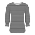 thumbnail image 6 of Bovxnpu 3/4 Length Sleeve Womens Tops, Dressy Casual Blouses Tunic Tops Basic Loose Shirts Summer Outfits Beach Vacation Plus Size Spring Clothes XXL, 6 of 6