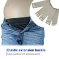 thumbnail image 2 of destyer Belly Band Comfortable Maternity Pants Extender Pant Button Extenders Waistband Clothes Extension Washable Jeans Accessory apricot, 2 of 6