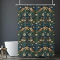 thumbnail image 5 of Victorian William Morris Original Design Vintage Shower Curtain Furniture Bathroom Fabric Decorations Washable Shower Curtain with Hooks, 5 of 8