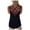 Black, variant on Women's Sleeveless Camisole Tank Tops Spaghetti Strap Criss Cross Back Tank Tops Loose Hollow Out Camisole Shirt