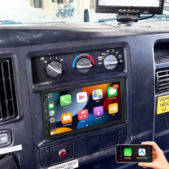 Eforcase Car Radio Upgrade for GMC Savana 1500 2500 2003-2006 with 7Inch IPS HD TouchScreen/Android13/WiFi/Wireless CarPlay Android Auto/GPS FM/SWC Bluetooth 1080P Backup Camera